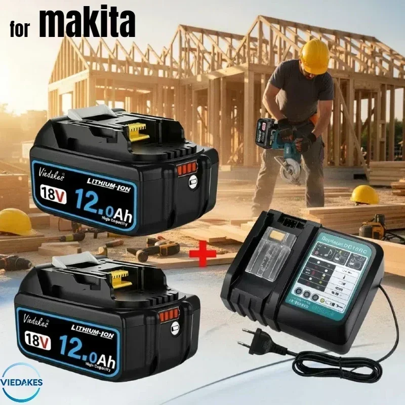 

VIEDAKES original For Makita BL1830 18V Battery Rechargeable For Makitabattery BL1860 BL1890 Replacement Electric Power Tools√√√
