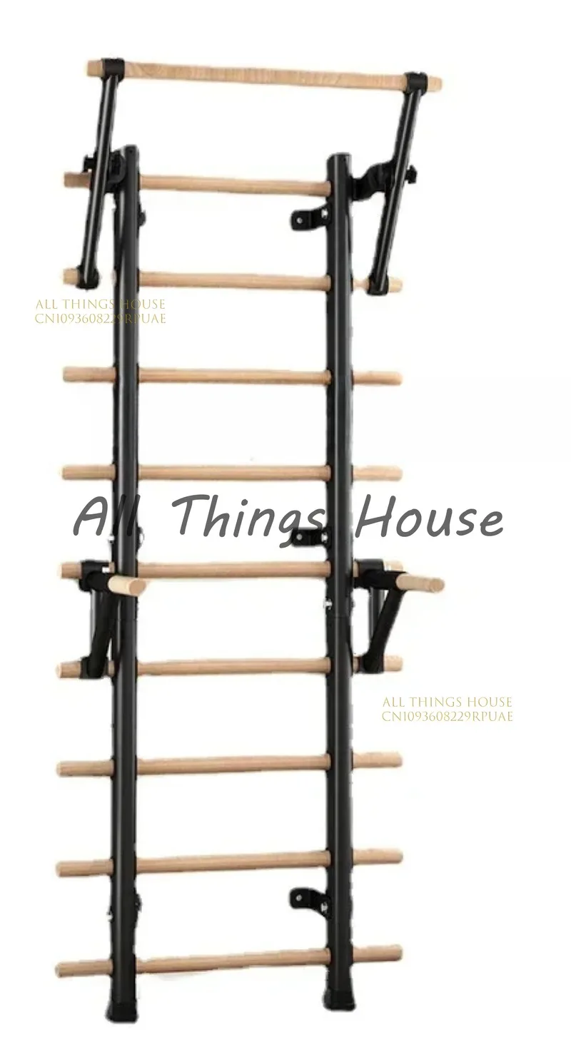 

Gym Fitness Trolley Wall-Mounted Wooden Ladder