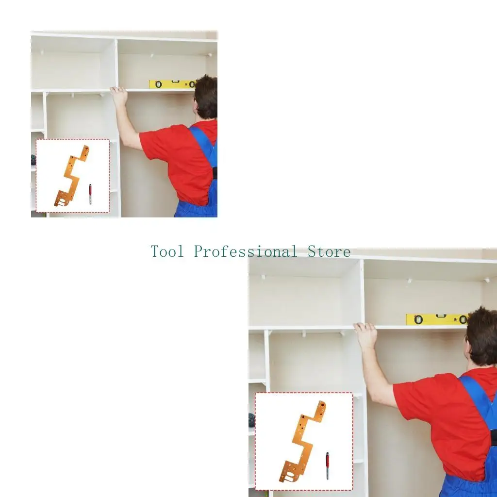 57QF Sturdy Aluminum Alloy Routers Template Professional U Grooves Cutter For Drawer And Wardrobes Door Modification