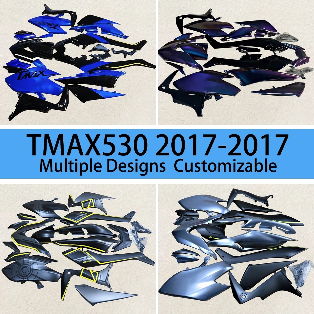 Motorradverkleidungen zum Nachrüsten TMAX 530 2017 2018 2019 ZXMT Spritzguss-Verkleidungssatz Karosserie für YAMAHA TMAX530 T-MAX530