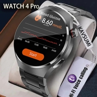 For Huawei xiaomi Smart Watch Men Blood Sugar Heart Rate Blood Pressure Health Watches Men NFC GPS Tracker SmartWatch New 2024