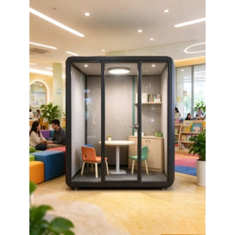 Sleep Pod Soundproof Acoustic Modular Indoor Office Rest Isolation Cabin 6 Person Office Meeting Pod