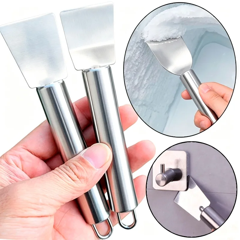 Stainless Steel Cleaning Scraper Multi-purpose Glue Oil Stain Remover Scrapers Paint Labels Glass Cleaning Tools for Floor Wall