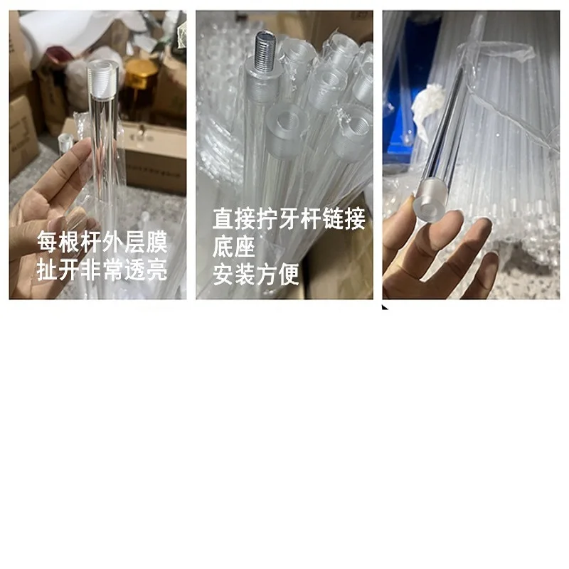 Hochzeitsdekoration Tischdekoration Kerzenleuchter Transparenter Kerzenhalter Acryl-Kerzenständer für Hochzeiten, Events und Partys – Detail 11