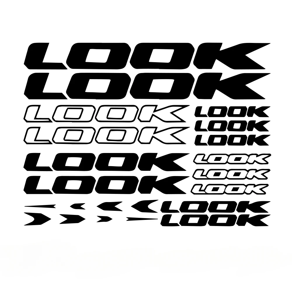 1SET LOOK Letter Graphic Waterproof Self-adhesive Vinyl Sticker for Car Motorcycle Bike Helmet Laptop Decor