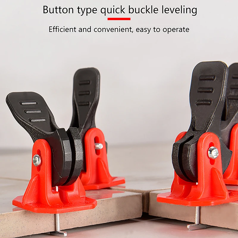 10PCS For Flooring Construction Tools Innovative Wall Tile Leveling System Reusable T-type Rotary Adjuster Locator Spacers Tools