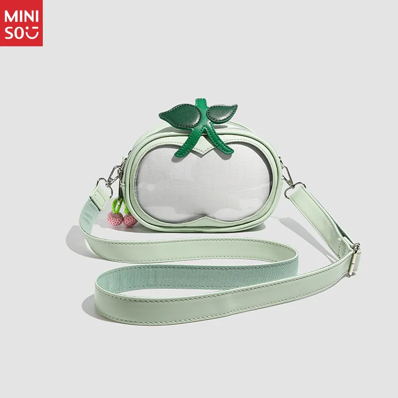 Miniso Creative Apple Shaped Crossbody Bag, Cute Mini Phone Purse & Cosmetic Bag