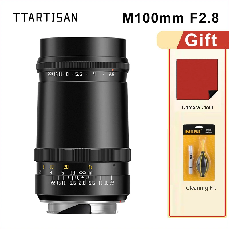 

TTArtisan M100mm f2.8 Bubble Bokeh MF Full Frame Camera Lens M Mount for Leica M3 M6 M7 M8 M9 M9P M10 M240