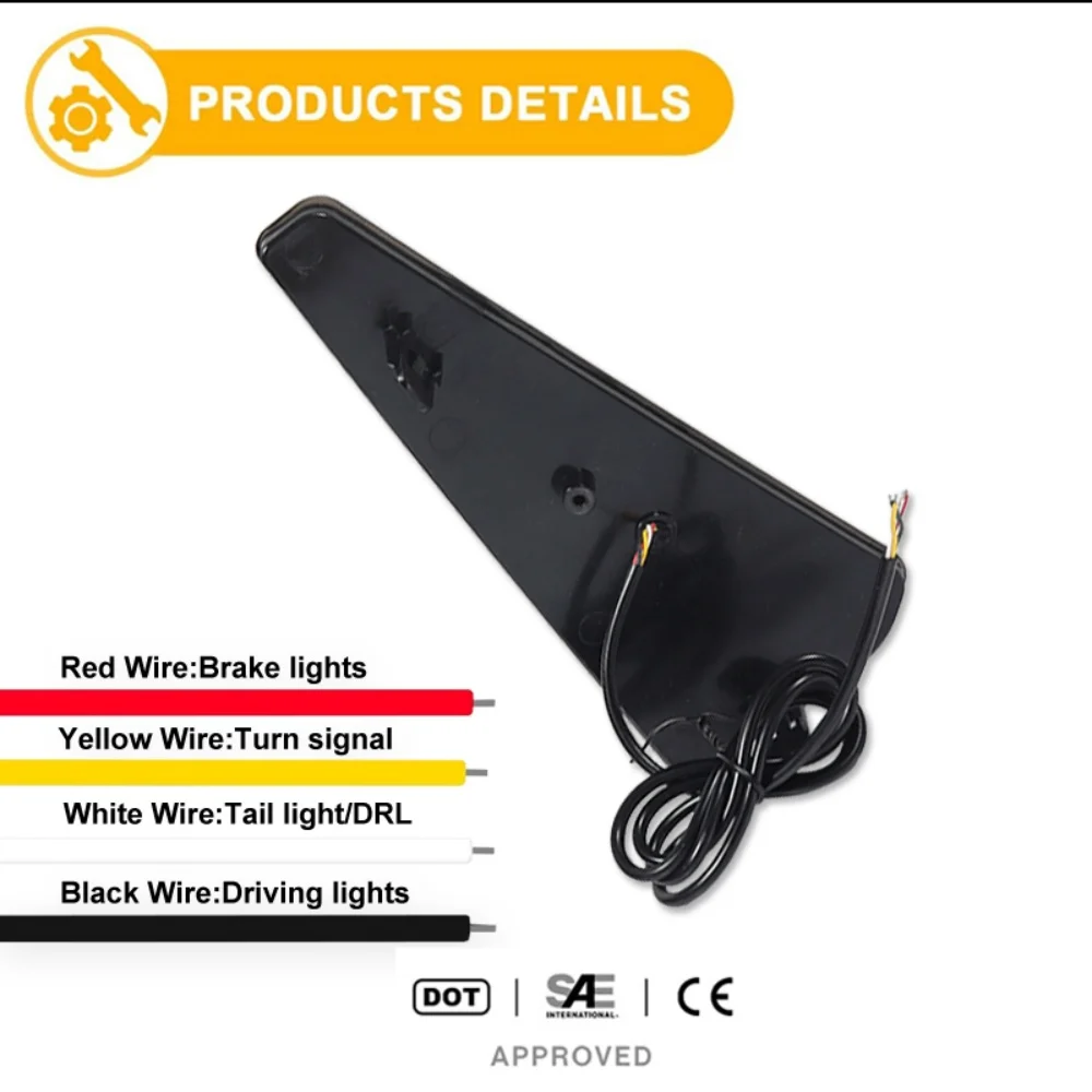 Red LED Rear Bumper Reflector Tail/Brake & Dynamic Turn Signal Lights Rear Fog Lights For Toyota NOAH & VOXY 80 Series 2014-2018