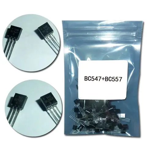 50Pcs BC547 BC557 Transistor Kit Eiechip
