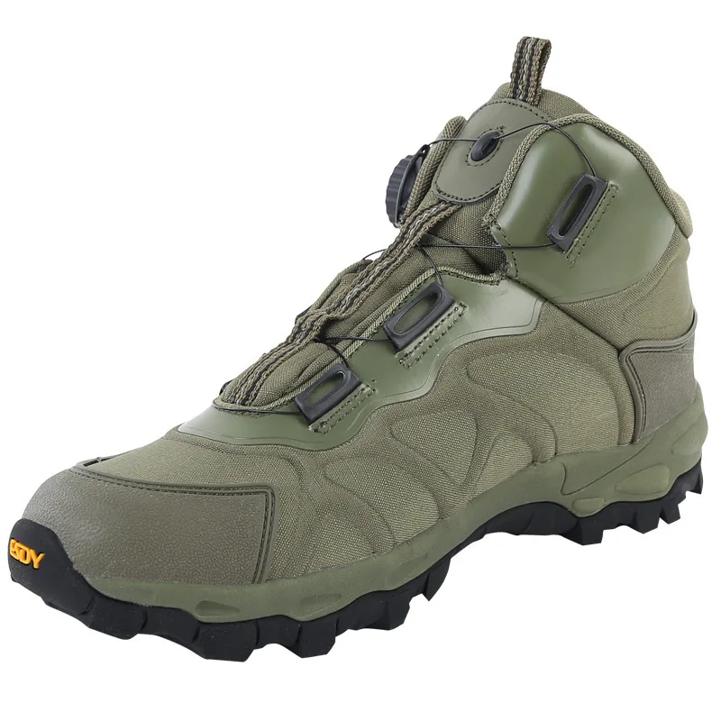 Nuevas botas tácticas para las cuatro estaciones, zapatos de senderismo antideslizantes ligeros y resistentes al desgaste de malla transpirable para hombres, zapatos informales para caminar y viajar