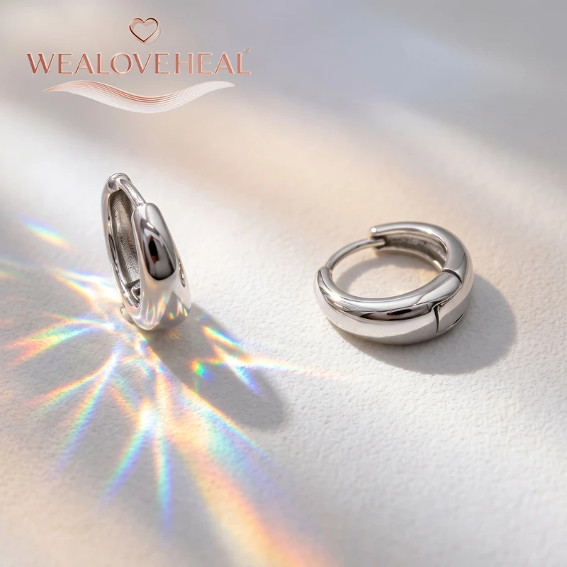ohrringe damen, ohrringe, Rhodium-Plattierte Messing Kleine Creolen für Damen 2026 Trendige Gedrehte Runde Huggie Stern-Ohrringe Party Mode Ohrschmuck Geschenk – Detail 18