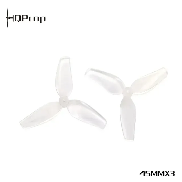 HQProp 1.8x1.2x3 PC Propellers 45MM 3-Blade 1.5MM Shaft 2CW 2CCW Light Props for Micro Tiny Whoop FPV Drone
