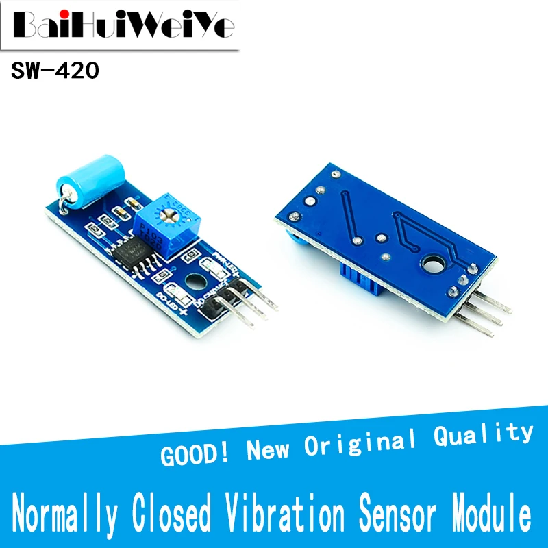 1PCS SW-420 Normally Closed Type Vibration Sensor Module Alarm Sensor Module Vibration Switch SW420 For Arduino