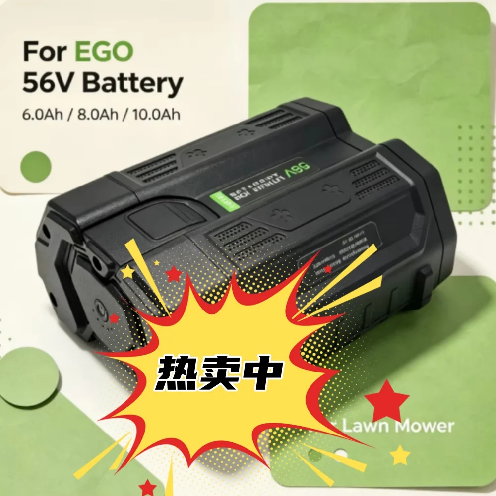 56V 6.0Ah Li-ion Battery for EGO Lawn Equipment Compatible with BA2800T BA4200 BA4200T BA1400 BA1400T BA5600T BA2240 BA1120119 R