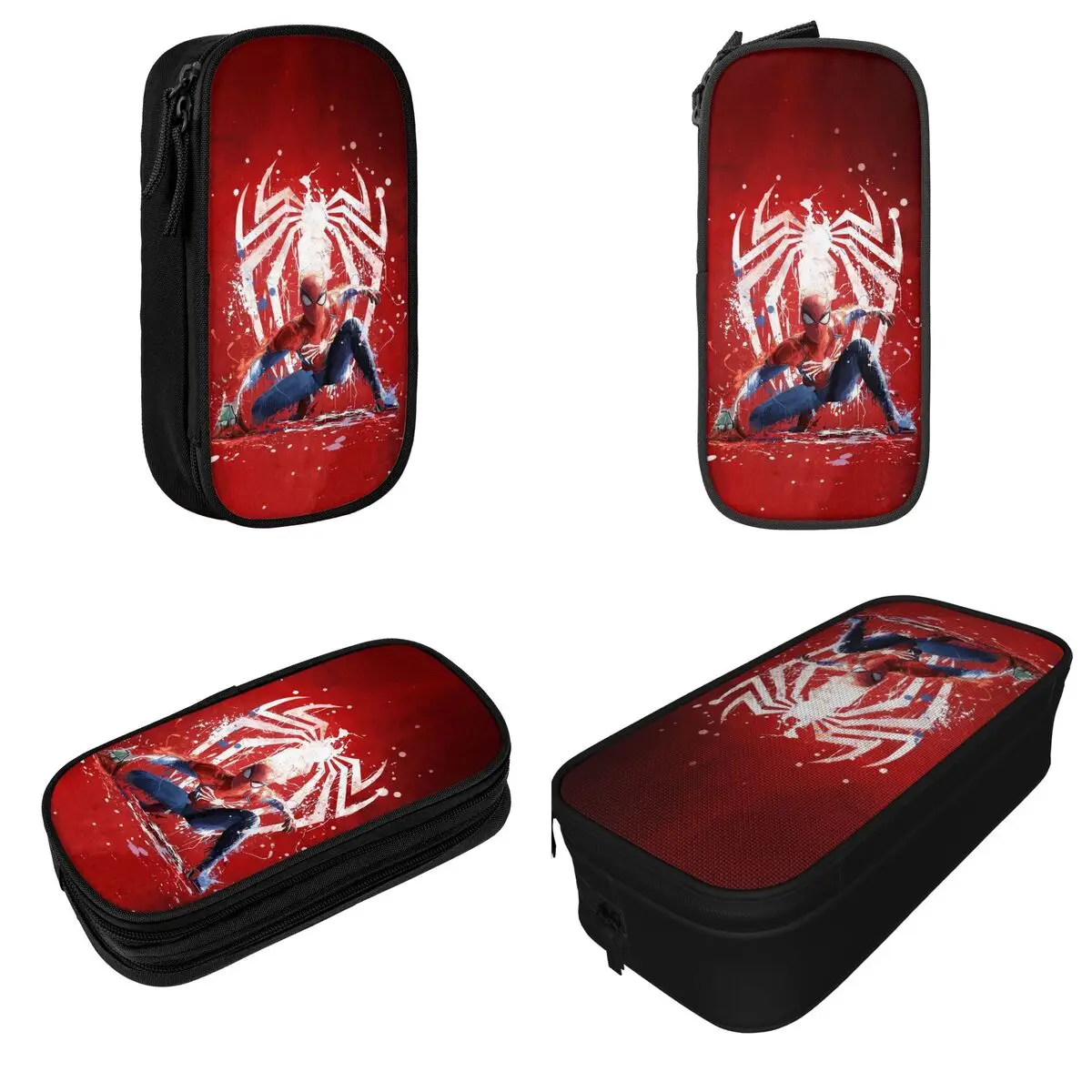 Spider-Man Superhero Gift For Kid's Pencil Cases Fashion Pen Box Pencil Bags For Girl Boy Large Storage Students School Supplies