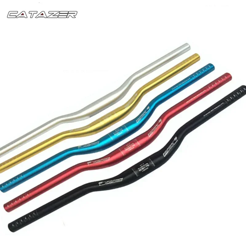 Mountain Bike Handlebar Aluminum Alloy Flat Swallow-shaped Handler Bar Lightweight 31.8*620mm/1.25x24.41 MTB Bicycle Parts