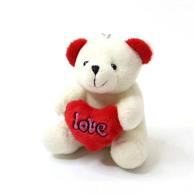 Teddy bear plush toy, tie the knot teddy bear doll pendant wedding small gift