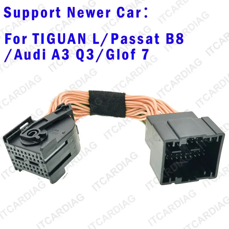 MQB49 5C Intelligent All Key Lost Short Circuit Harness MQB 49 & 1-16Pin OBD2 Adapter for TIGUAN L/ Passat B8/ Audi A3 Q3/Glof7
