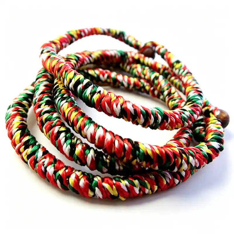 10PCS Tibetan handmade Protective Knots Friendship Bracelet Threads 5-Colors BB-231