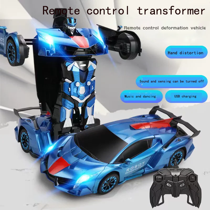 Fernbedienung Verformung Auto Roboter Simulation Modell antike Spielzeug auto Licht Musik Geste Induktion Fernbedienung Auto