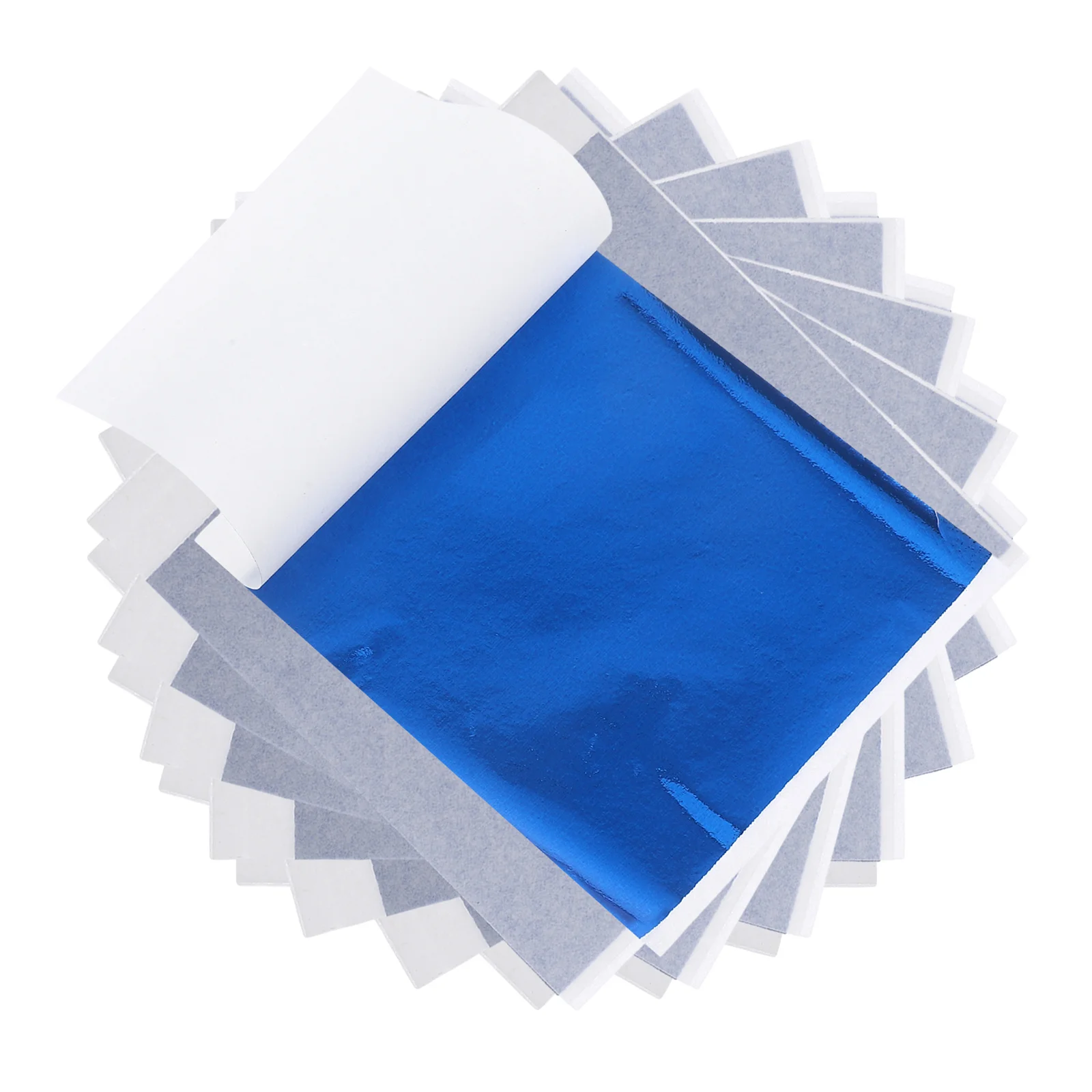 50 قطعة 8X8.5 سنتيمتر أوراق الذهب تقليد احباط ورقة للفن الحرفية الديكور الخشب السيراميك الزجاج المعادن Diy بها بنفسك مشاريع الأزرق