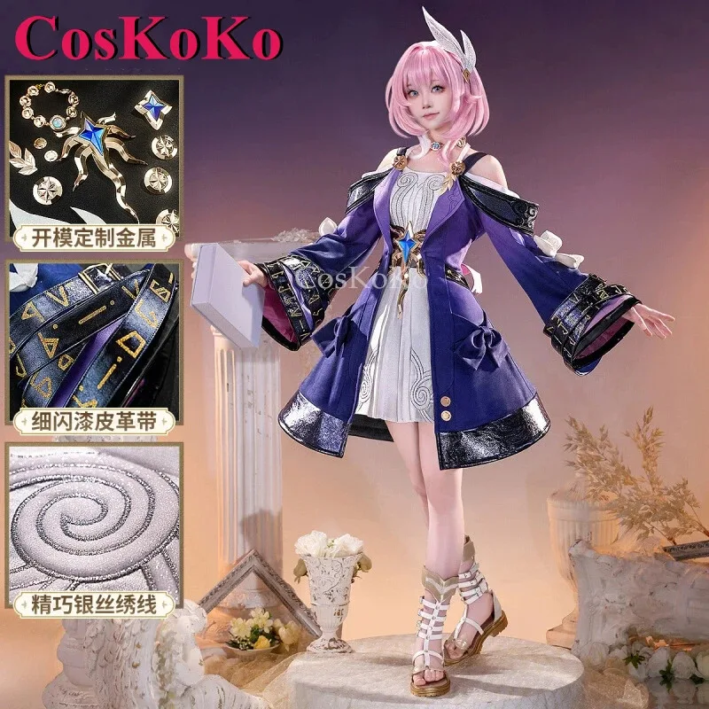 

CosKoKo Cyrene/Xi Lian Cosplay Game Honkai: Star Rail Costume Gorgeous Elegant Combat Dress Halloween Party Role Play Clothing