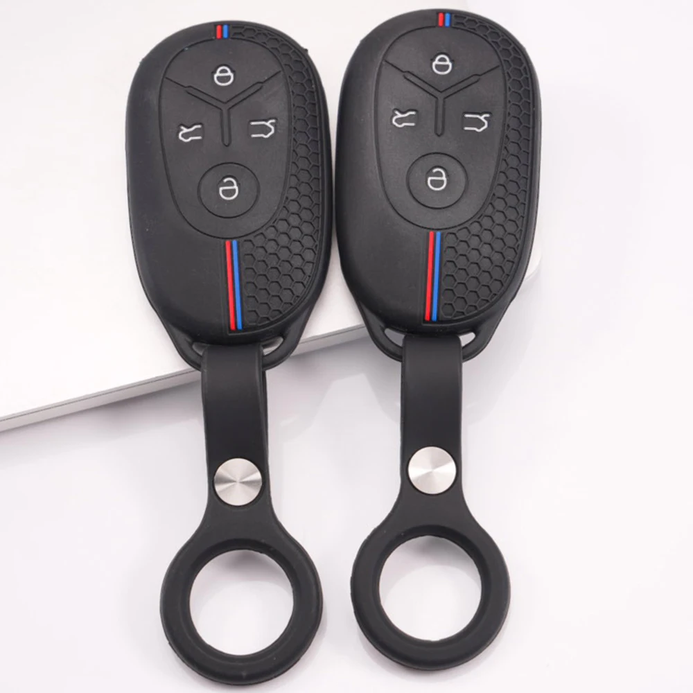 Key Fob Case With Keychain For Geely EX2 GEOME EX2 MMEX2 Max Xingyuan Galaxy Light Star Wishes Proton EMAS Full Coverage Stylish