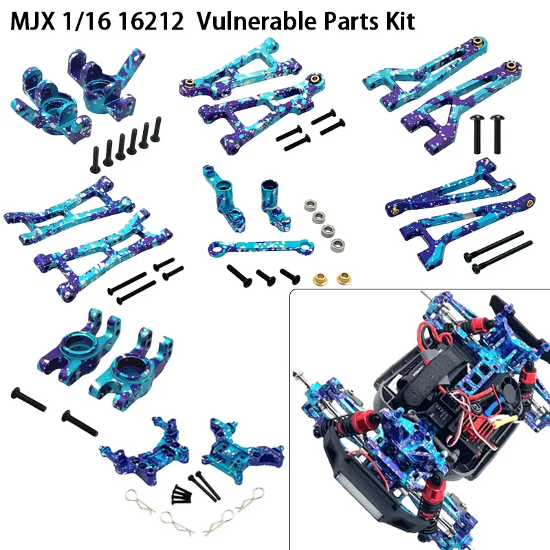 Remote Control Car Accessories Metal Upgrade Modification Kit Wear Parts Set For MJX Hyper Go 1/16 16212