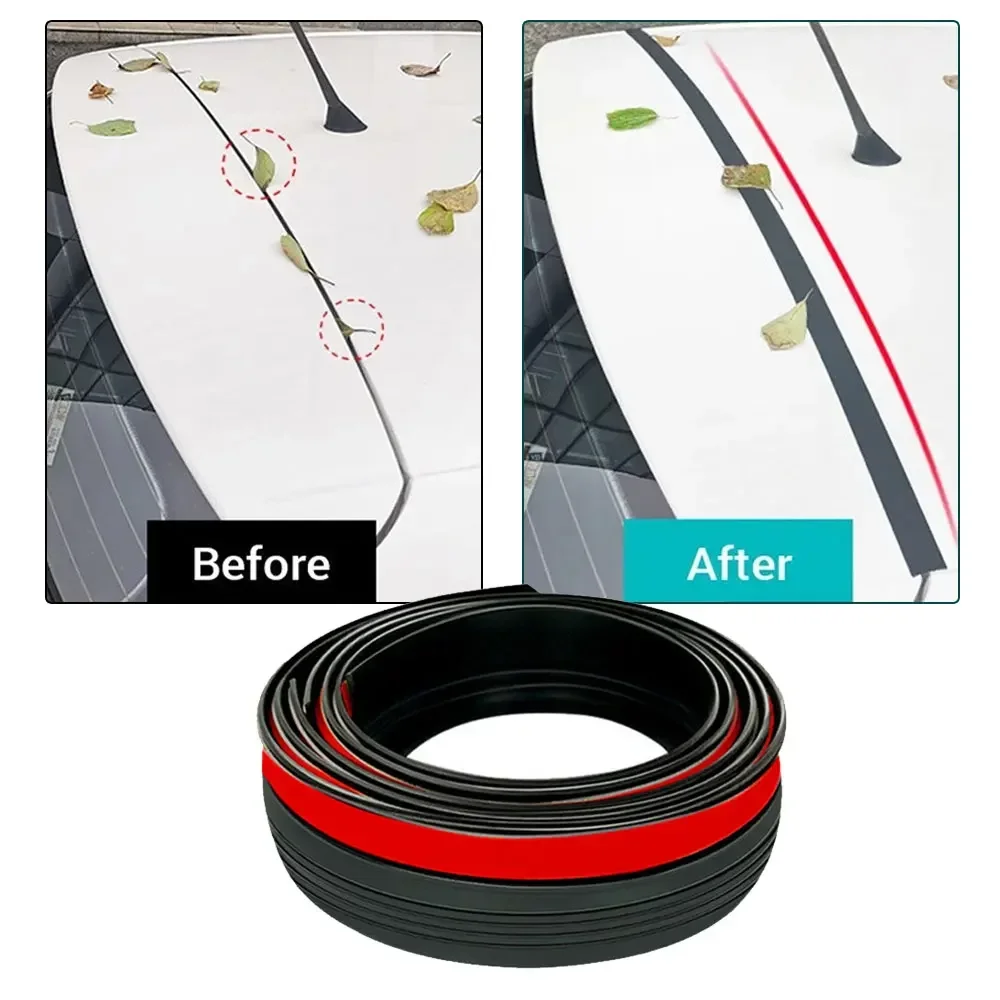 

1.6m Auto Hatchback Upper Edge Trim Car Dust Proof Sealant Accessories Car Rubber Sealing Strip Car Trunk Lid Gap Weatherstrip