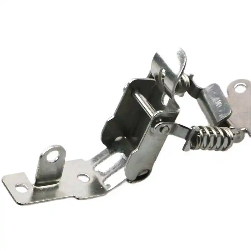 1PCS Industrial Buckle Luggage Accessories 304 Stainless Steel Double Spring Padlock Buckle Wooden Box Buckle Hardware