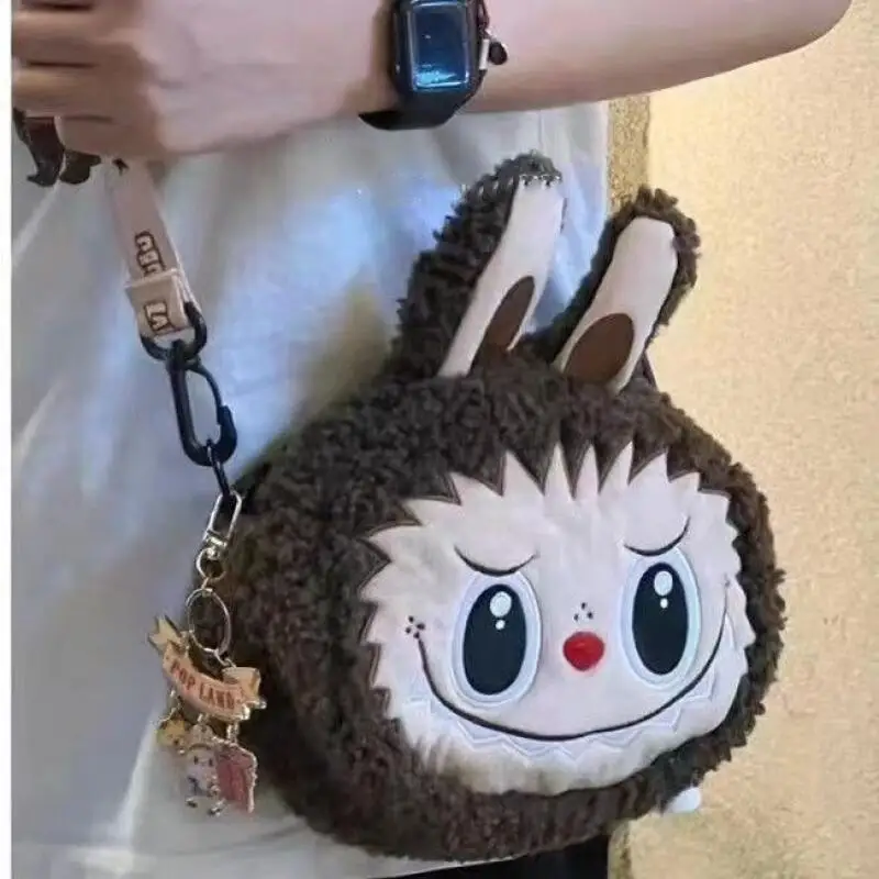 Labubu City Park bolso cruzado limitado Cartera de felpa bolso móvil tarjeta de mujer bolso de dibujos animados de amor bolso de hombro bolso de regalo para niña