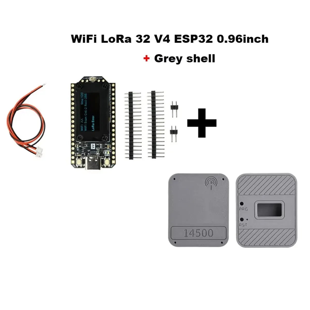 a01r-meshtastic-heltec-v4-096インチ-oled-ソーラー電源-lora-32開発ボード-sx1262-wifi-ble-低電力-iot用-ケースb付き