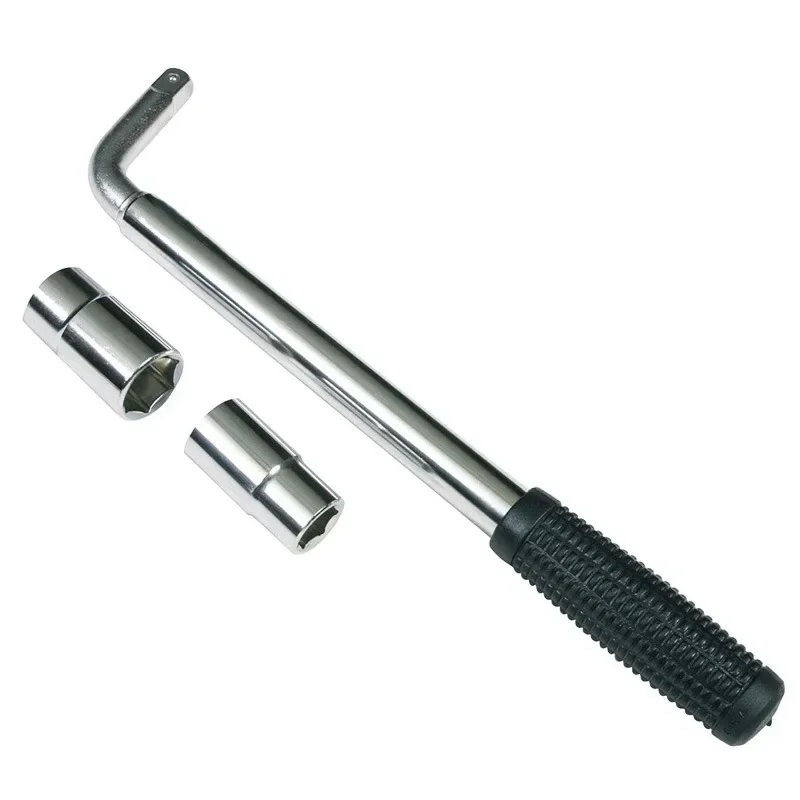 Imagem -03 - Telescoping Lug Wrench Spanner Lug Wheel Wrench With Sockets Ferramentas de Reparo do Carro 17 mm 19 mm 21 mm 23 mm