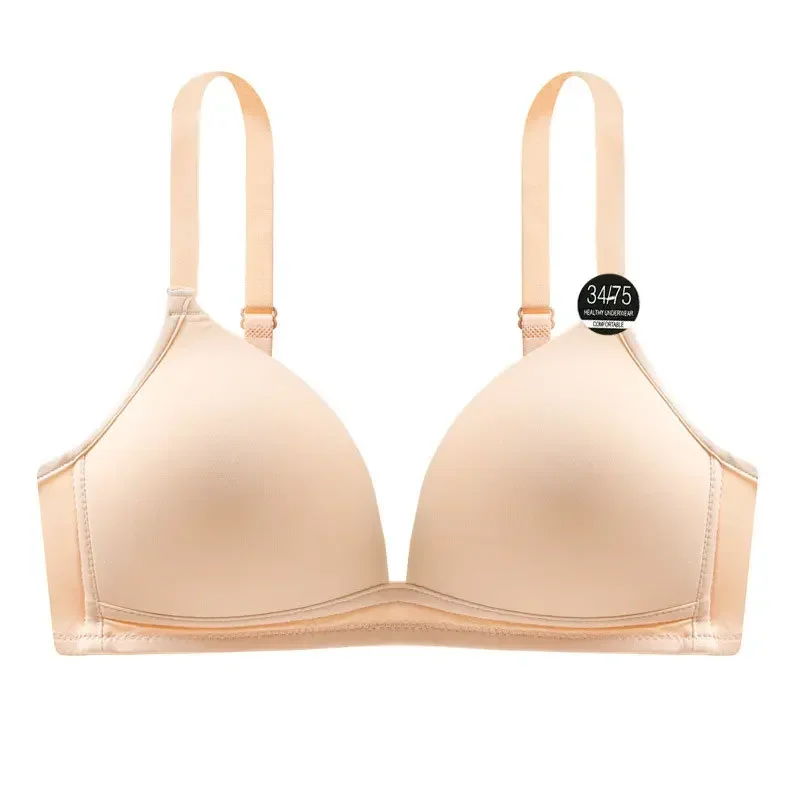 Women Bra Seamless Push Up Tops Sexy Underwear Wireless AB Cup Bras Comfort Lingerie Solid Color Fashion Female Gather Bralette