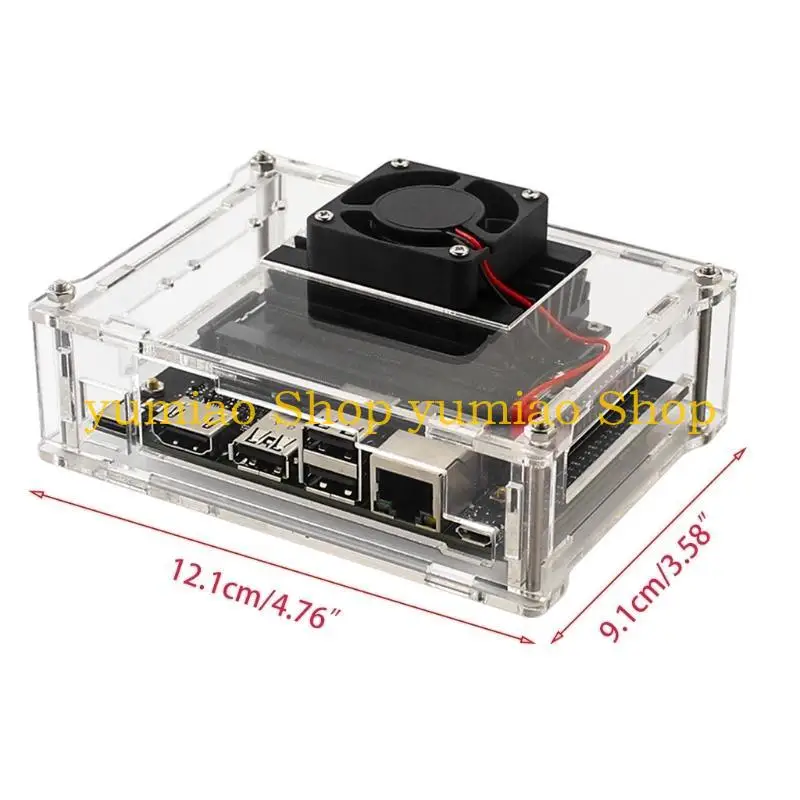 587B أكريليك شفاف للعلبة مع مروحة تبريد لـ لإصدار A02