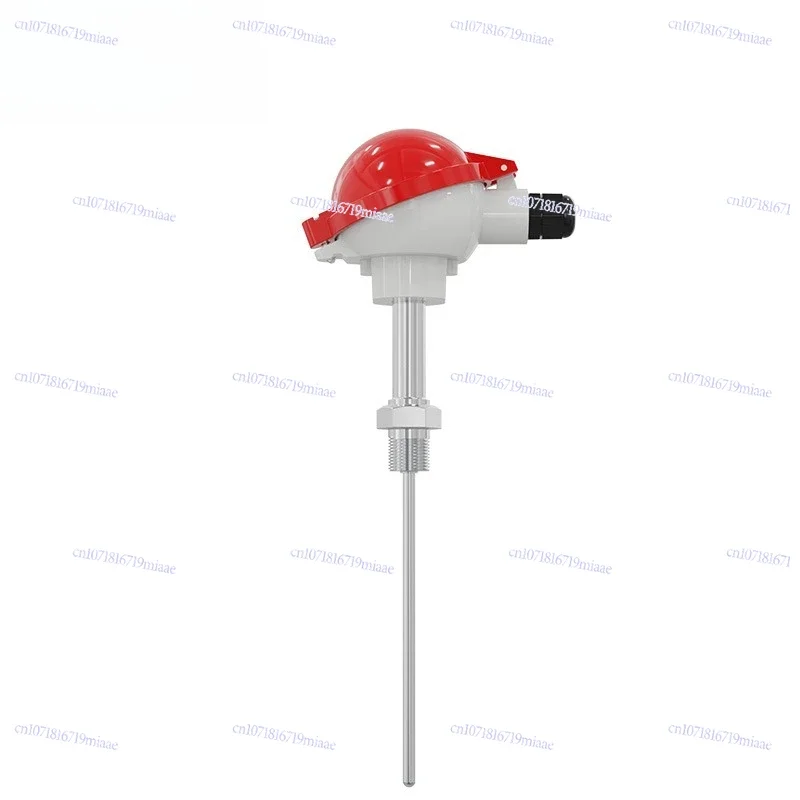 Temperature Sensor, Armored Thermocouple Type K Output 4-20mA High Precision PT100 Temperature Transmitter