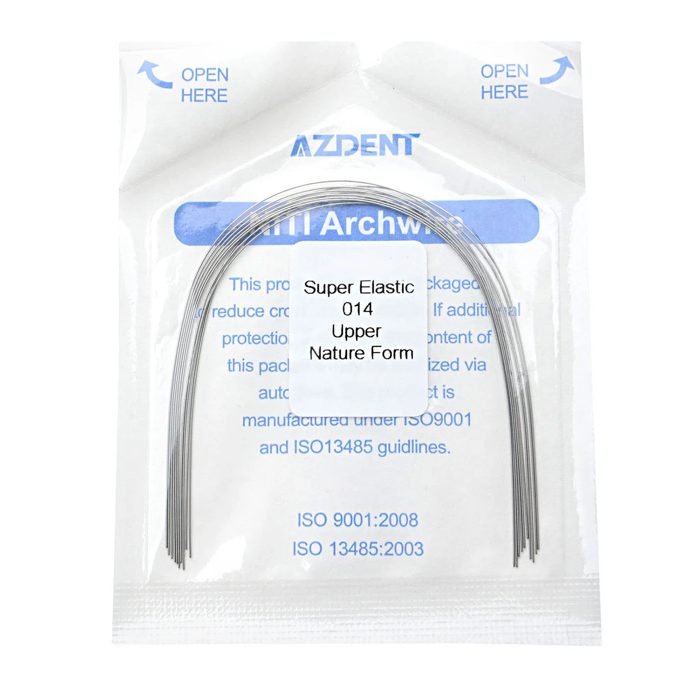10 Teile/paket AZDENT Dental Kieferorthopädische Super Elastische Niti Runde Rechteckige Bogen Drähte Natur Form Bogen Draht Oberen Unteren – Detail 8
