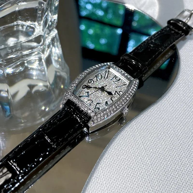 2024 new niche light luxury watch full diamond women's mechanical watch starry quartz watch