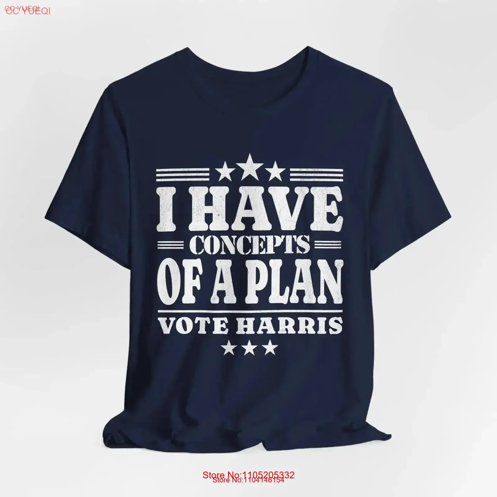 I Have Concepts Of A Plan T Shirt Harris Debate 2024 Presidential Quote DemocraT vintage Washed Breathable streetwear Casual