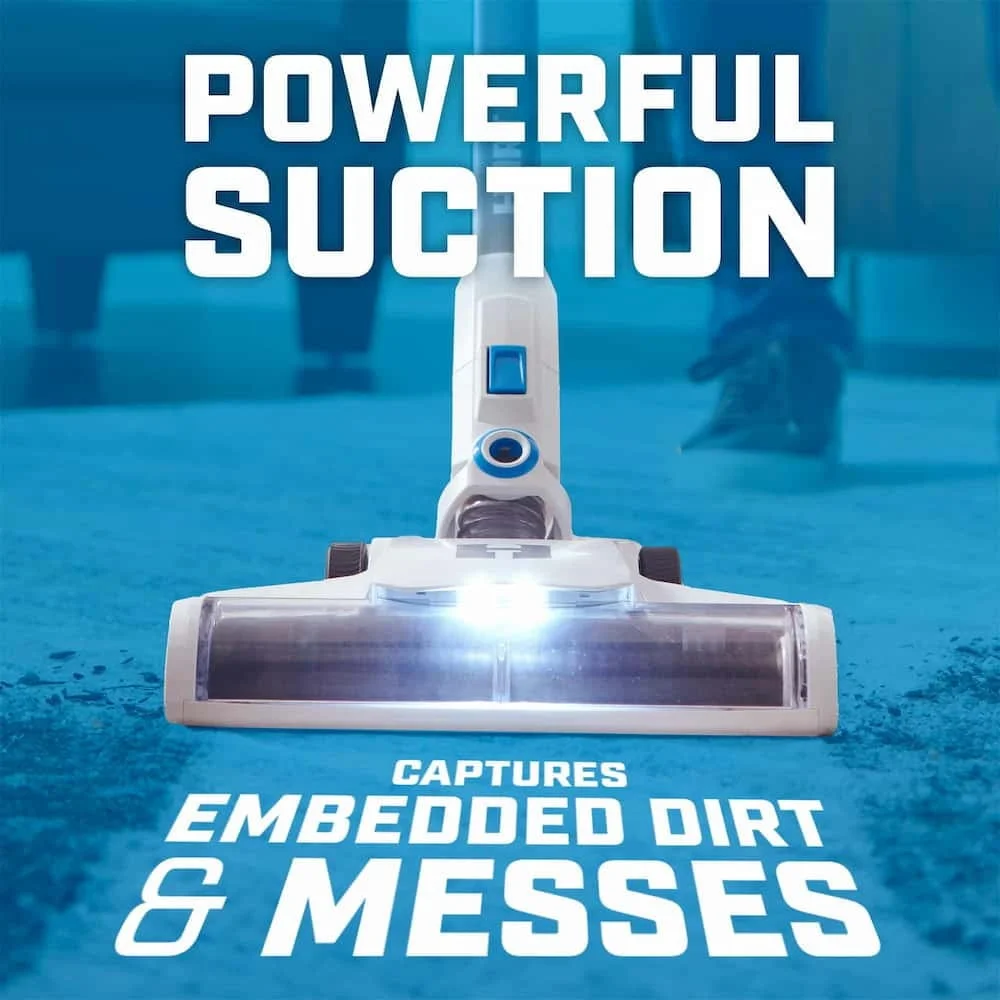 20Vコードレススティック掃除機キット、稼働時間40分、4Ahリチウム電池、HEPAフィルター、抗菌ダストブラシ、壁掛け式隙間ツール