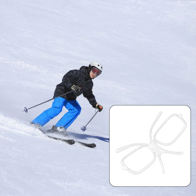 نظارات التزلج وصفة طبية إدراج محول كليب 140 مللي متر قابل للتعديل للتزلج على الجليد نظارات الرياضة نظارات التزلج الملحقات