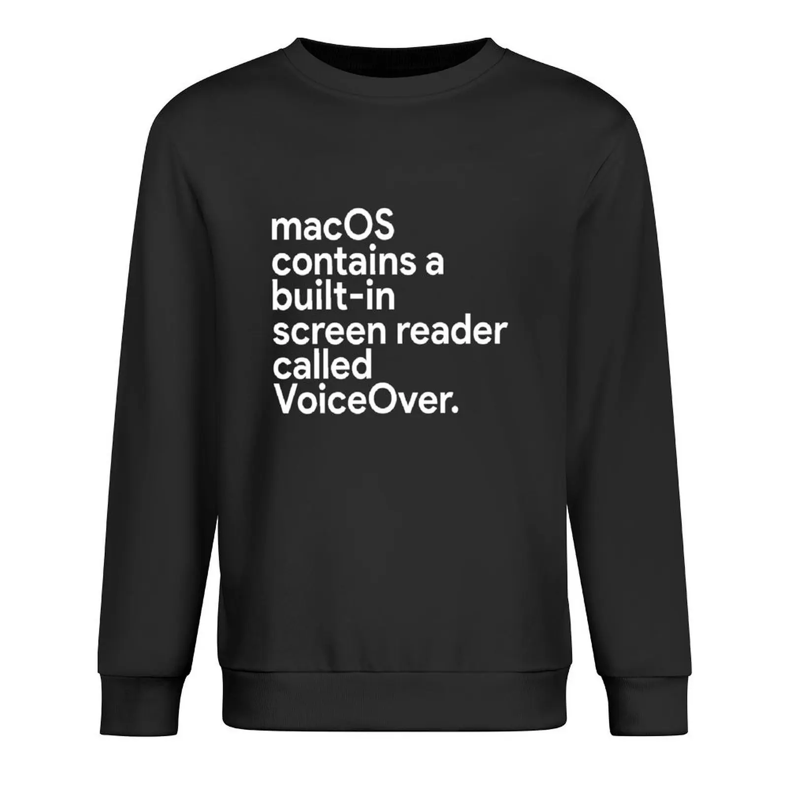 

macOS contains a built-in screen reader called VoiceOver Pullover blouse men's clothing tracksuits hooded sweatshirts