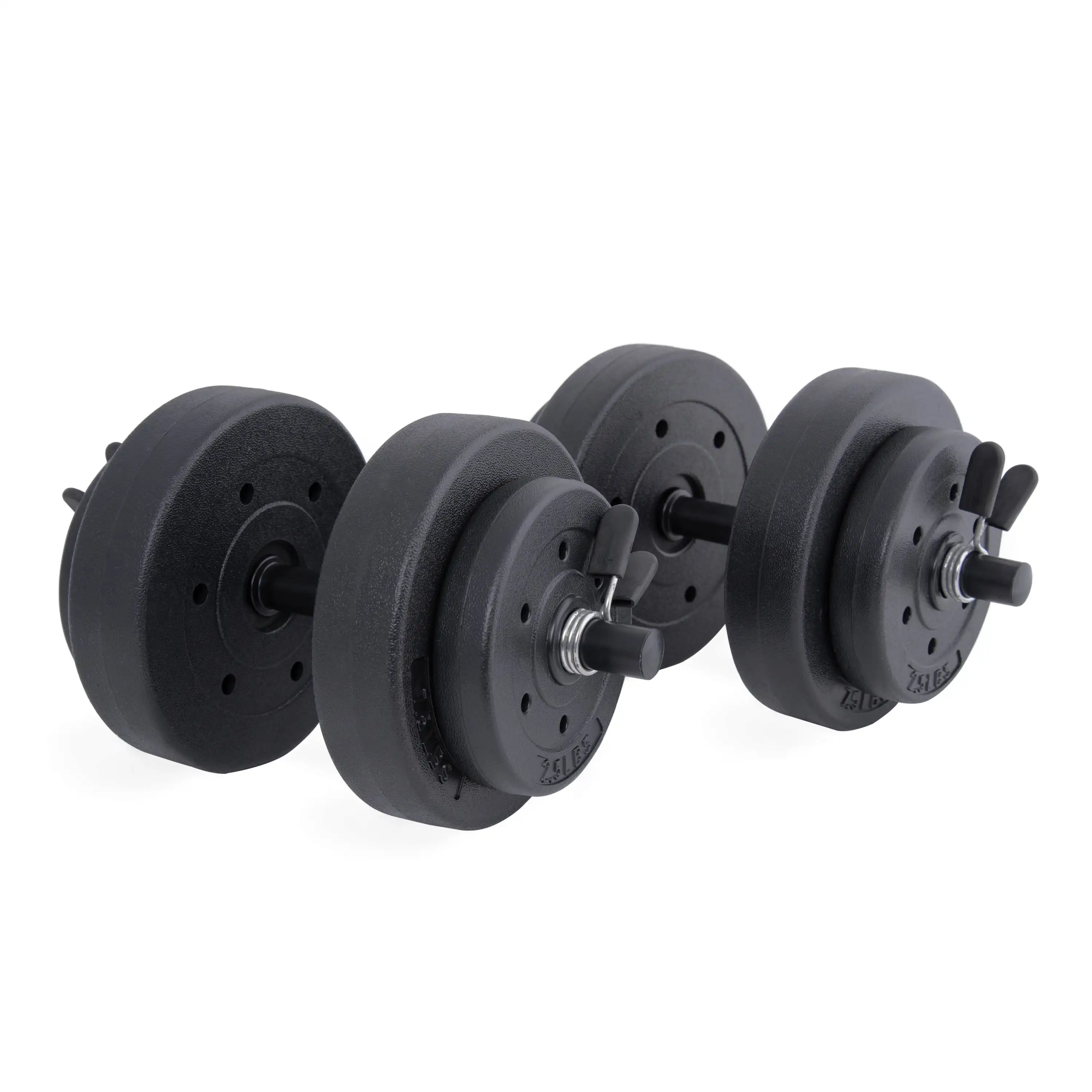 40 lb. Juego de mancuernas de vinilo ajustables, 14,00 x 16,69 x 8,35 pulgadas