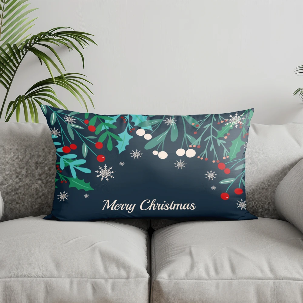 ديكور المنزل احتفالي عيد الميلاد نمط وسادة مناسبة ل أريكة غرفة نوم سيارة وسادة غطاء وسادة مستطيلة الظهر وسادة