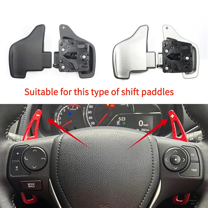 

For Toyota Vios Raize Revo Fortuner Altis Mark X Levin Camry Corolla Zelas RAV4 Nova Car Shift Paddle Steering Wheel Paddle