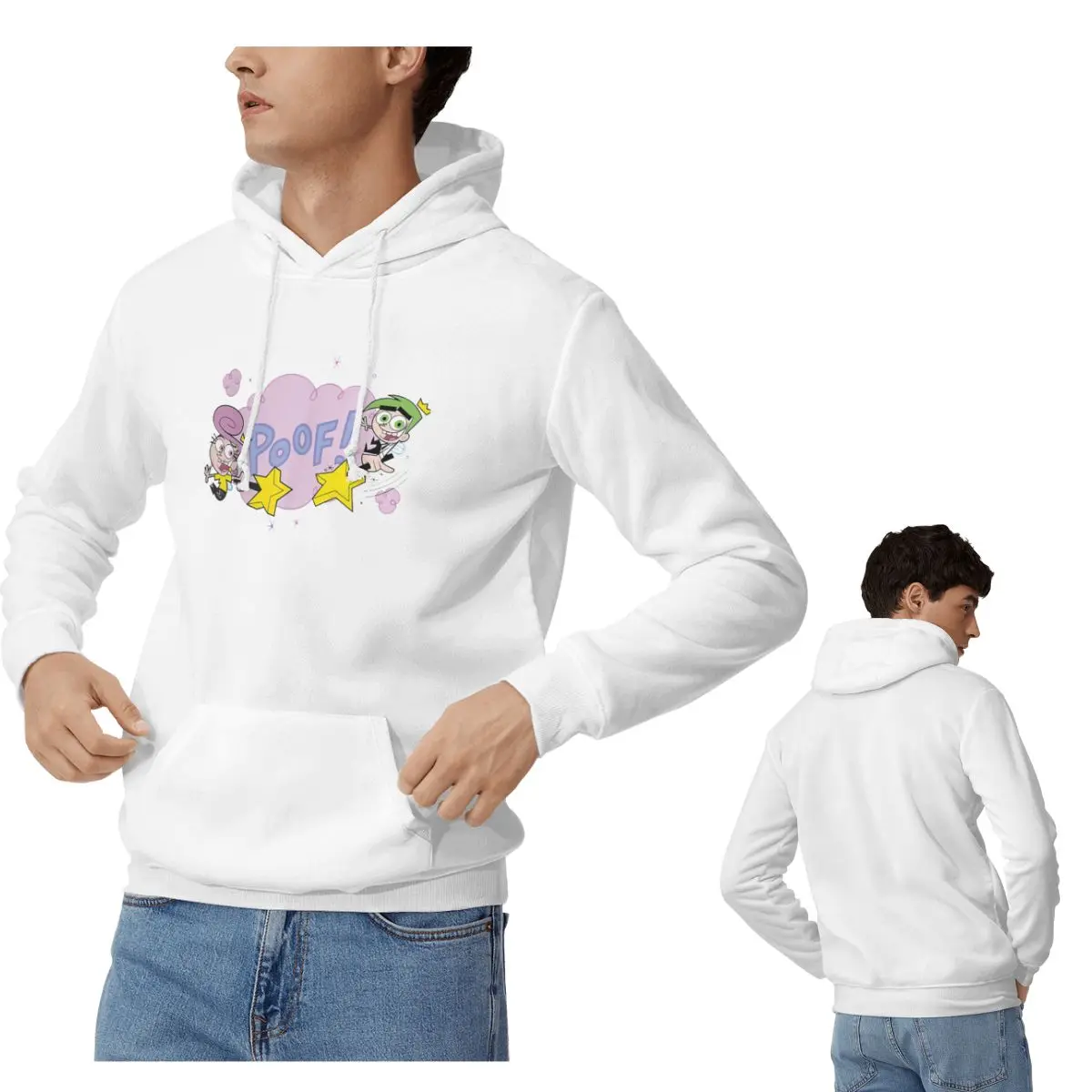 Fairly Oddparents Cosmo هوديس الرجال النساء بلوزة كاجوال بلوزات Harajuku كم طويل ملابس الشارع الشهير الخريف الشتاء #1