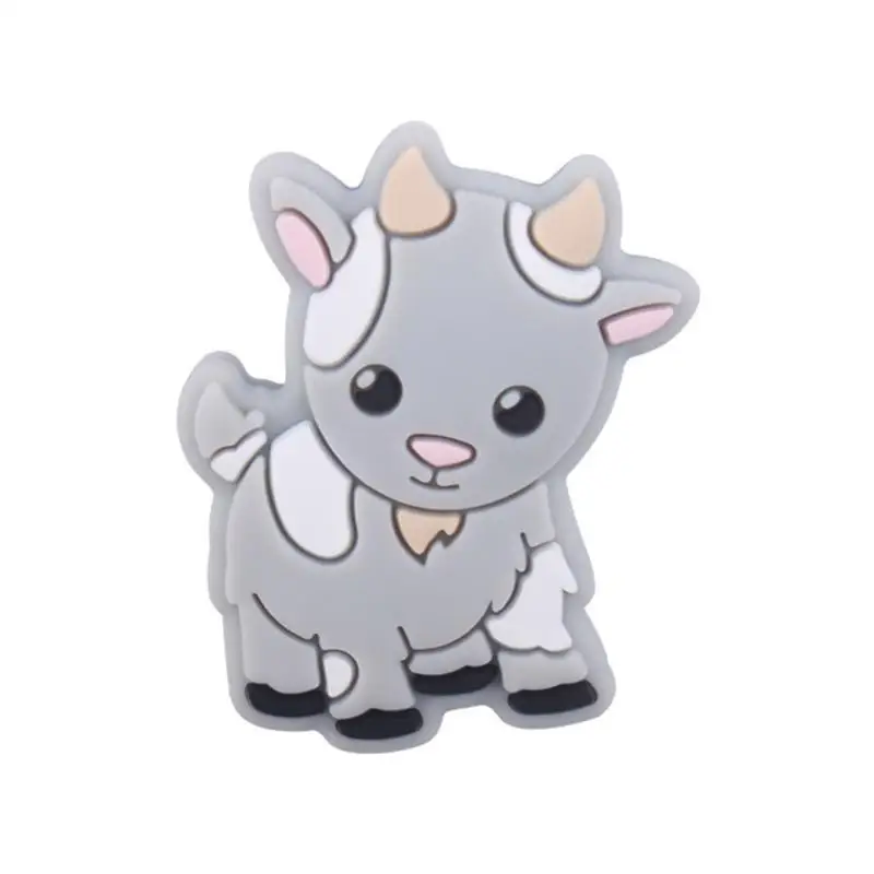 

U13F Cartoon Silicone Bead Pacifier Clip DIY Accessories Baby Silicone Teether Toy