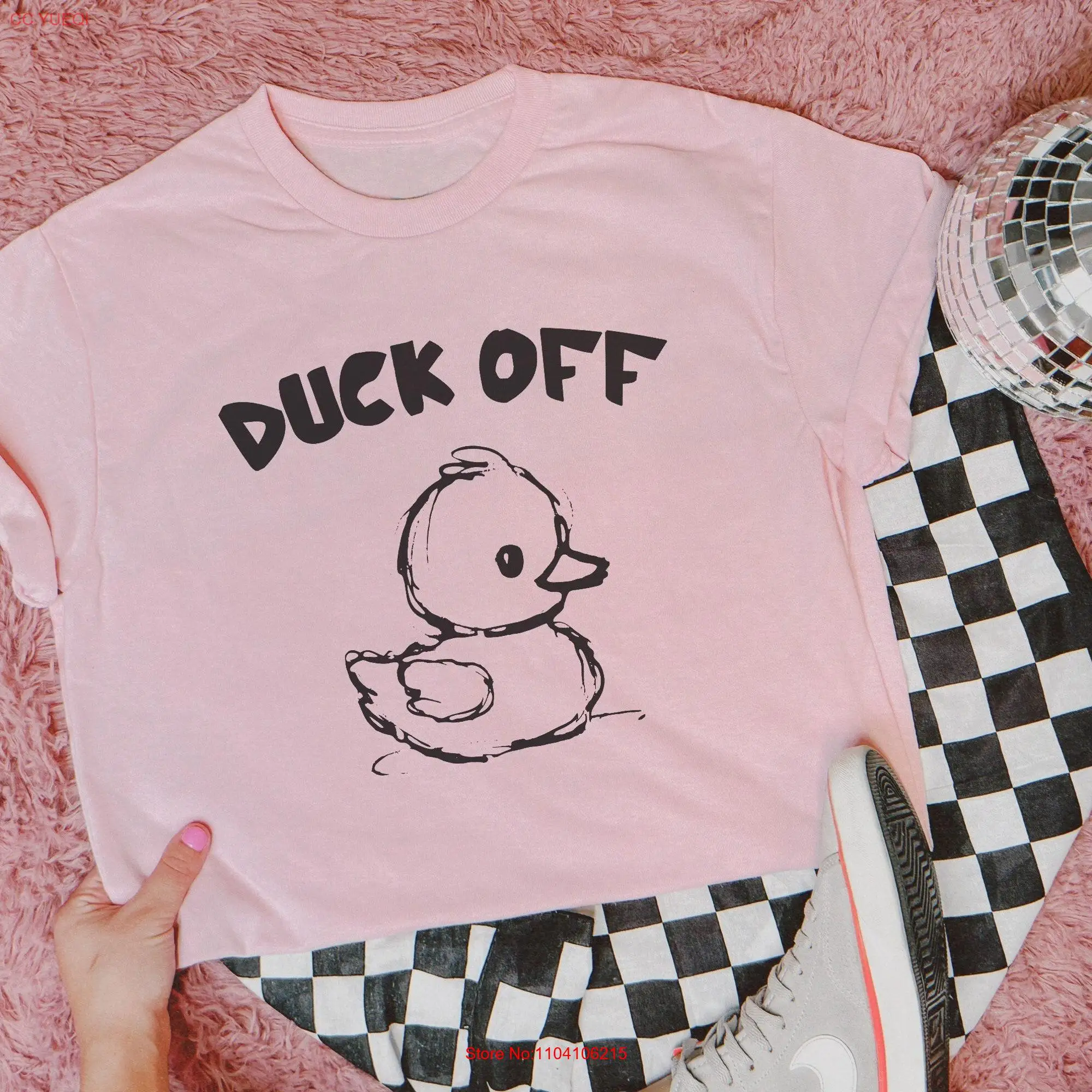 Duck off shirt tee t funny old school retro graphic ducks cute rubber duckie ducky bad attitude go away