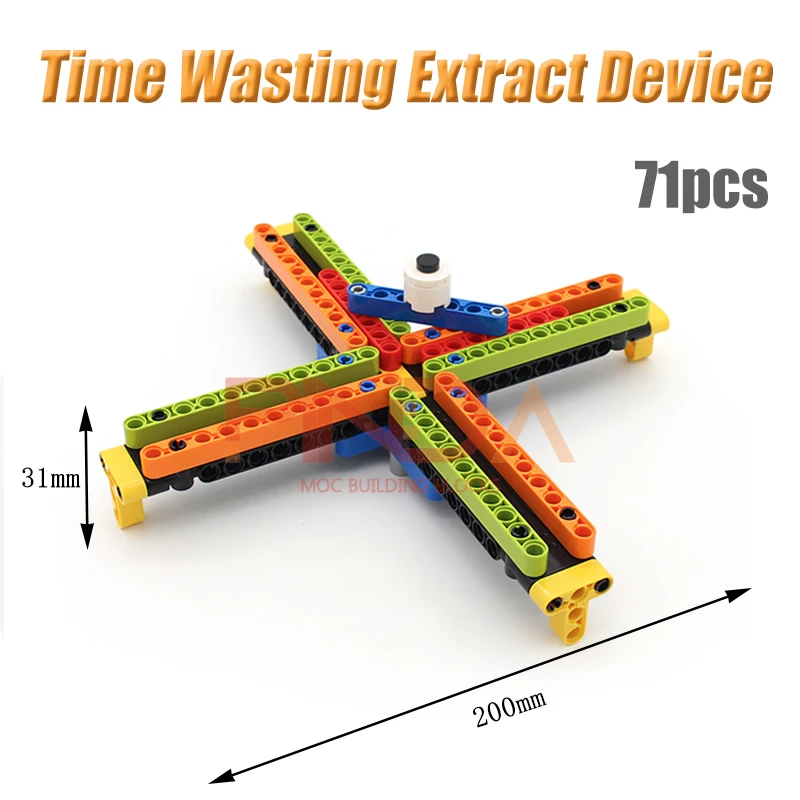 MOC Time Wasting-dispositivo de extracción 2744 3673 32524, bloques de construcción compatibili con la serie City, accessori, r